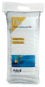 Askoll 280190 Flo' Synthetische Watte für Filter Aquarium Fische 100 g