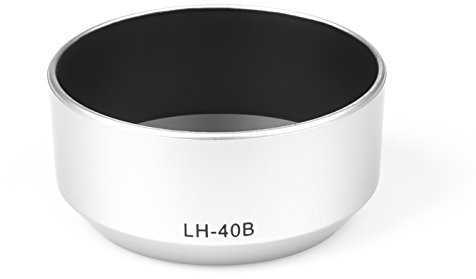 LH-40B Gegenlichtblende kompatibel für Olympus M. ZUIKO DIGITAL 45mm Sonnenblende LH 40B Silber
