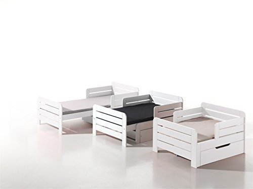 'Autobett jprcoberb9014 jprbe9014 + jprrb6014, Kiefer, White, 202 x 99 x 65,5 cm