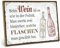ARTFAVES® Wandbild Holzschild mit Spruch - BEIM WEIN IST ES WIE IN DER POLITIK - Türschild Retro Vintage Deko Bild Geschenk - Wein, Politik, witzige Sprüche