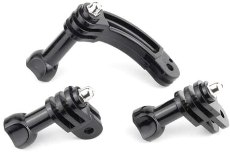 ShipeeKin Universal Rotary Curved Extension Arm Mount Set replacement compatible with all Gopro Hero Series and Accessories Kit Extension Arm Adapter Pivot Arm Thumbscrew