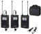 Comica CVM-WM100 PLUS Lega di zinco a 16 canali UHF Sistema di microfono doppio lavalier wireless ricaricabile per Canon Nikon Sony Fotocamera DSLR Panasonic, videocamera XLR e smartphone(2TX+1RX)