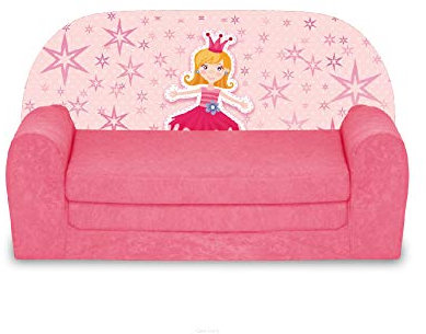 FORTISLINE – Kindersofa MINI ausklappbar 40x78x45cm - Kindersofa für Kinder 2in1 - Kindercouch ausklappbar - Schlafcouch aus Schaumstoff - Abnehmbarer Bezug - Viele Motive