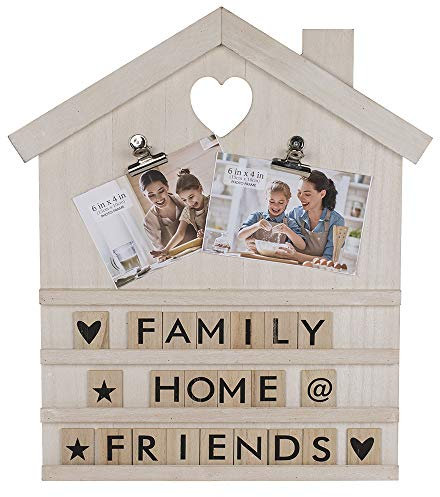 Out of the blue Weißes Deko-Holz-Haus, 36 x 48 cm