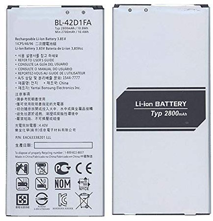 Akku kompatibel mit LG G5 Mini BL-42D1FA X MACH, X5 LTE mit hoher Kapazität 2800 mAh