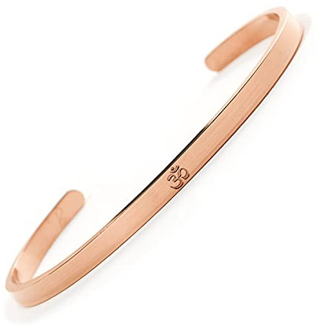 BERGERLIN Om Armband – Goa Armband aus Edelstahl in Rose Gold