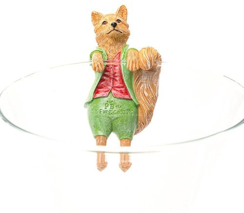 Pot Buddies Beatrix Potter Mr Tod Figure Plant Pot Hanger - Handmade Garden Ornament - Decorative Flower Planter Figurine