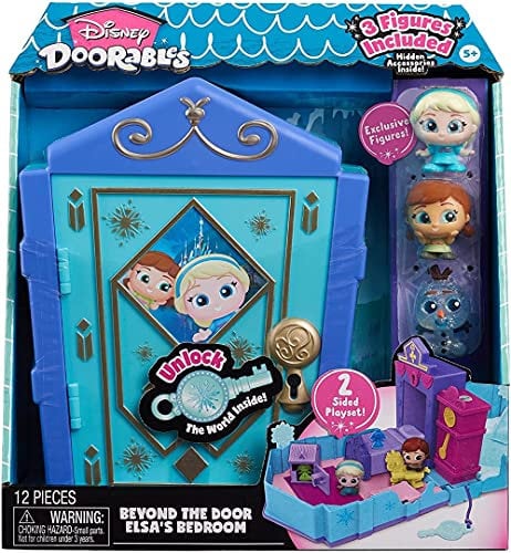 Disney Doorables JPL44672 Tür Spielset Elsas Schlafzimmer, Mehrfarbig