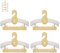 JSF Babykleiderbügel,Mitwachsende kleiderbügel KinderSet20 Stapelbare Baby Kleiderbügel mit Bärchen-Haken, rutschfest Babykleiderbügel Kinderkleiderbügel 29-37cm Ausziehbare KinderkleiderbügelGelb
