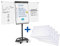 Legamaster Bundle mobiles Flipchart schwarz + 5 Flipchart-Blöcke mit je 20 Blatt, kariert, FSC® zertifiziert