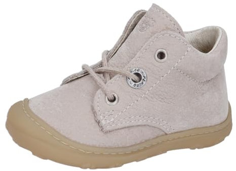 RICOSTA Unisex Stiefel Cory, Baby und Kleinkinder Lauflernschuhe, Weite: Mittel, lose Einlage, terracare, schnürstiefel, Booties, kies (650), 22 EU