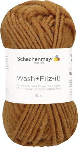 Schachenmayr since 1822 Wash+Filz-it!, 9812942-00047, Farbe:Gold, Handstrickgarne onesize