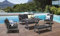Gardissimo Hohe Dining Voll Aluminium Lounge Merida, inklusive wasserabweisender Kissen