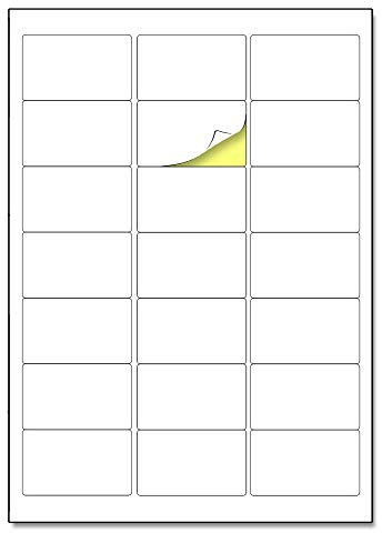 21 Stück/Blatt, 150 Blatt, Etiketten Selbstklebend Adressetiketten Bedruckbar Aufkleber A4 (63,5 x 38,1 mm)