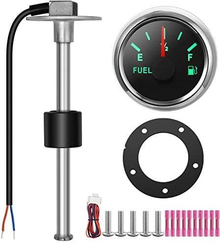 RUPSE Marine Boat Fuel Sender Car Water Level Sensor - Stainless Steel Unit 5 Hole Fit for Fuel Water Gauge 240-33 ohms (200mm)