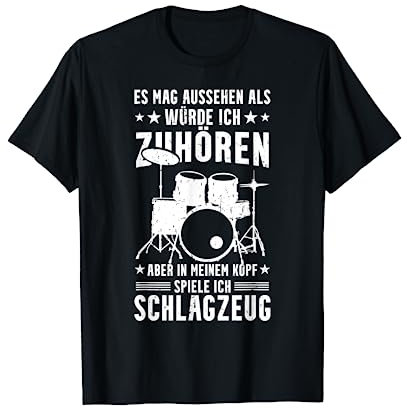 In Meinem Kopf Siele Ich Schlagzeug Rock Musik T-Shirt
