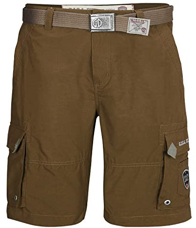 G.I.G.A. DX Herren Casual Bermudas mit Gürtel/Kurze Hose - GS 38 MN BRMDS, Hellbraun, 52, 38202-000