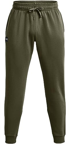 Under Armour Men's Ua Rival Joggers Fleece bottoms, Green (Marine Od Green), M