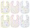 Vicloon Baby Lätzchen, 6 Stück lätzchen mit Druckknopf, Weiche & Absorbierende Musselin,Kleinkind Babylätzchen,​Unisex sabberlätzchen Baby