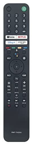 Neu RMF-TX520U 1-009-952-11 ErsatzFernbedienung für SONY TV XR65X90C JXR75X95J XR55X90CJ XR65X90J XR55A80J KD43X85J XR75X90CJ KD75X80CJ XR100X92 XR55X90J XR85X95J KD85X85J XR65A80CJ XR77A80J KD65X80CJ