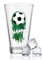 GRAVURZEILE Leonardo Wasserglas mit UV-Druck - im Fußball Design - mit Wunschname - Für Kinder als Geschenk - Geeignet als Trinkglas