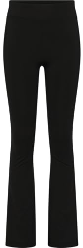 Urban Classics Mädchen Leggings Girls Recycled High Waist Flared Leggings Black 158/164