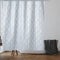 VIROSA Grey Leaf Shower Curtain Anti Mould, Mildew Resistant | Size 28 x 18 x 5 cm | Water Repellent Fabric | 100% Polyester