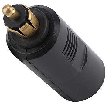 Adapter für Normsteckdosen auf Zigarettenanzünder Stecker, Auto Motorrad Zigarettenanzünder Stecker Adapter, 12V Motorrad Europäischer Zigarettenanzünder-Stecker-Adapter für DIN-Buchse
