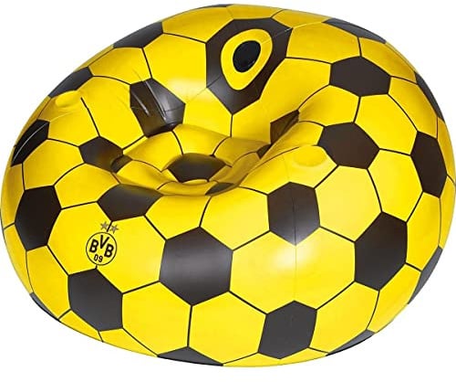 Borussia Dortmund BVB Sitzsack aufgeblasen: ca.108x108x68 cm unaufgeblasen: ca.104x104 cm mit 2 Getränkehaltern