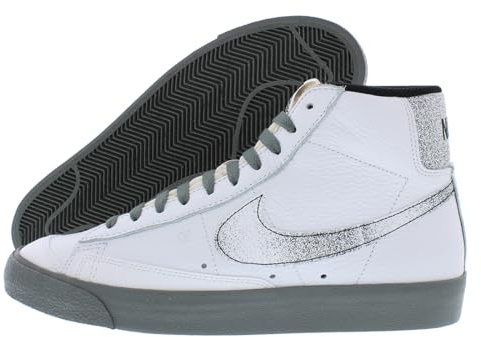 Nike Blazer Mid 77 EMB Herren Trainers DV7194 Sneakers Schuhe (UK 8 US 9 EU 42.5, White Smoke Grey Black White 100)