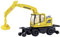 Minis by Lemke LC4265 N Baufahrzeug Modell Liebherr A922 Rail 2-Wege Bagger mit Greifer