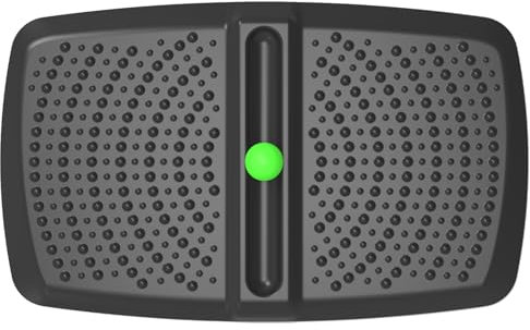 Ergohead 2,5 cm dicke Anti-Müdigkeit-Küchenmatte, Stehmatte mit Massageball, rutschfeste Stehtischunterlage mit Massagepunkt, Mehrzweck-Komfort-Bodenmatte für Füße, Büro, Zuhause (Schwarz, 43,2 x 71,1
