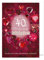 Rubinhochzeit Grußkarte 40 Hochzeitstag Rubinherzen 16x11cm