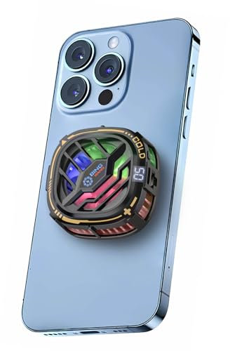 Phone Cooler, High Power Phone Cooler for Gaming, Universal Phone Cooling Fan with Extreme Cooling Speed, Phone Cooler Case for IPhone/Android Smartphones/Ipad, Phone Fan for Live Streaming