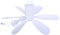 Mini ventilateur de plafond silencieux USB 5 V 5 W 6 pales 39,7 cm pour extérieur, camping et tente