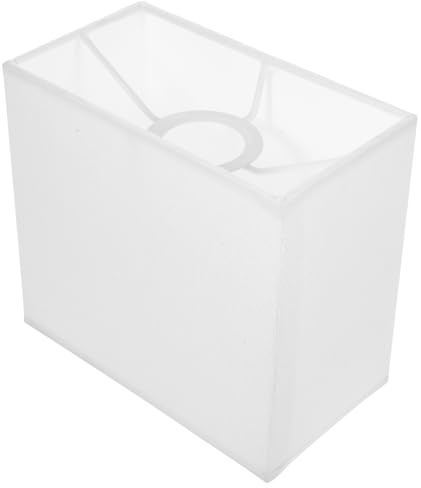 WHAMVOX Pantalla rectangular pequeña para lámpara de mesa, cubierta de luz interior, pantalla de repuesto para lámparas de mesa, pantalla cuadrada rectangular