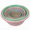 DIVCHI 6 Pcs Plastic Bowls Nesting Mixing Bowl Set Multipurpose Stackable Reusable Bowls for Washing Serving & Food Prep