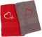 Tibex Handtuch „Stickerei Herz mit Herzschlag“ 70x140, Handtücher Set aus Baumwolle, Badetuch, Dustuch, Gästehandtücher, Valentinstag, Jahrestag