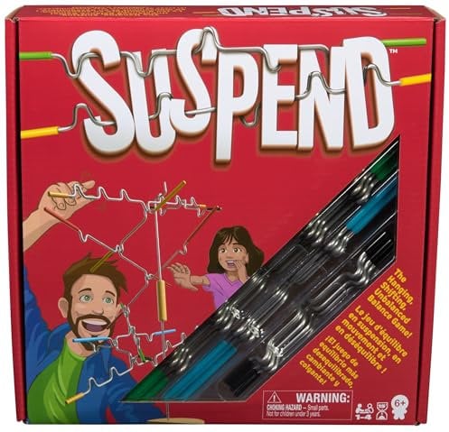 Spin Master Games - Suspend, das Balancespiel, bei dem Alles in Bewegung ist, Cooles Spielmaterial für großen 3D-Aufbau, für 1-4 Spieler*Innen ab 6 Jahren