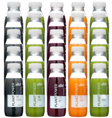 Fuel Station 5 Day Juice Cleanse (25x330ml) Larger Bottles, Weight Manage | 100% Cold Pressed Fruit & Vegetables, Designed for Detox & Weight Management, Vegan, No Added Sugar, Dairy & Gluten-Free