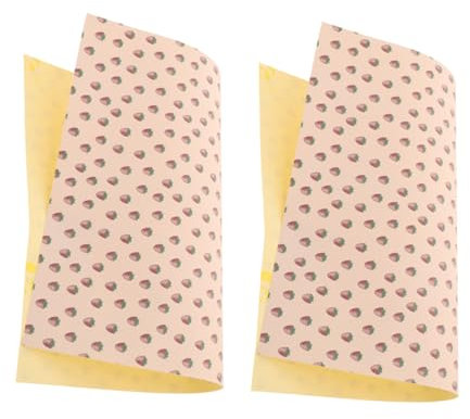 LOLIPPYY 2pcs Peel and Stick Wallpaper for Dollhouse Living Room and Bedroom Decor Cute Wall Decoration Accessories Easy Application and Installation Miniature House Wall