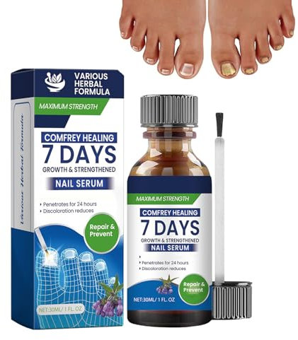 Nagelbehandlung für Zehennägel, Nagelserum, natürliche Nagelstärkung, Zehen- und Fingernagellösung, 30 ml