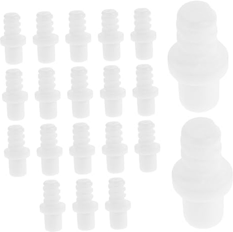 Operitacx 20 pezzi Connettore per Scopino Wc Adattatore in Plastica Resistente con Giunto Vite Spirale per Teste di Ricambio Parte Sostitutiva Stabile e Funzionale per Pulizia Bagno