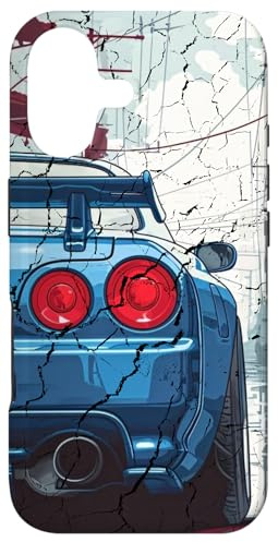 Hülle für iPhone 17 Distress JDM Drift-Rennwagen Tokyo Skyline Street Drifting