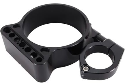 ACOLY Motorcycle Side Mount Speedometer Relocation Bracket, Mile Meter Gauge Housing Cover for Harley Sportster XL 883 1200 1995-2013 (Black)