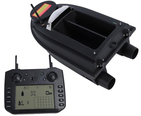Luocute RC Bait Boat, 12V ABS Remote Control Fishing Bait Boat with 20000mAh Battery and LED Light, for Professional Carp Fishing