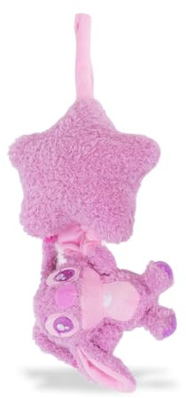 Disney Angel Spieluhr aus Plüsch – Kuscheltier mit Einschlafmelodie, weicher Stoff, detailreicher Charakter, beruhigendes Babyspielzeug, rosa, Gesamtlänge ca. 33 cm, ab 0 Monate