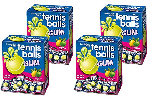 Booom Bubble Gum Sports Tennis 200 Stk. im Displaykarton (4er Pack)