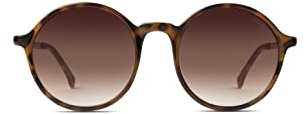 KOMONO Madison Metal Tortoise Rose Gold Unisex Round Cellulose Propionate Sunglasses for Men and Women with UV Protection and Scratch-Resistant Lenses