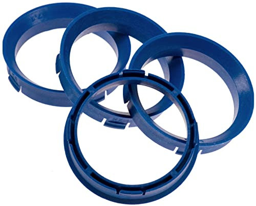 4X Zentrierringe 66,6 x 57,1 mm blau Felgen Ringe Made in Germany